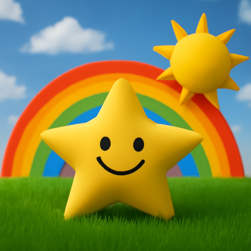 Colorful star artwork