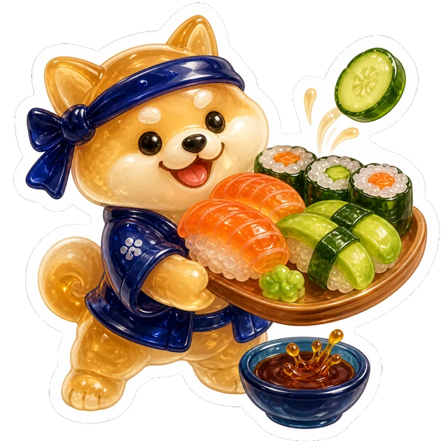Lunch plans?, a gummy sticker