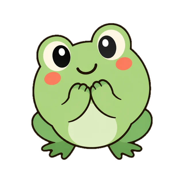 Just happy to be here, a doodle sticker
